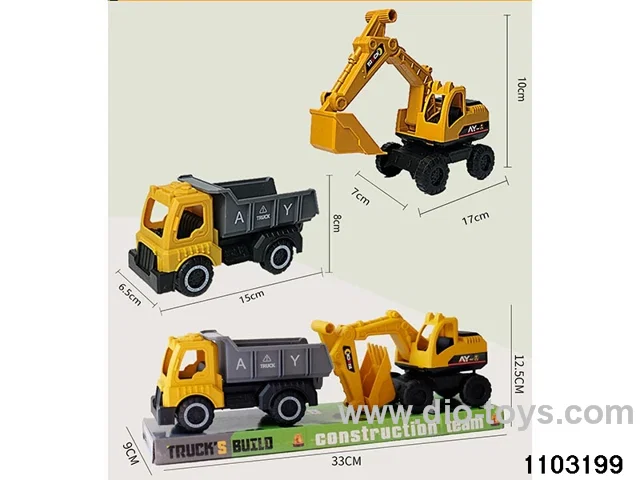 Skidding construction vehicle in PVC cover