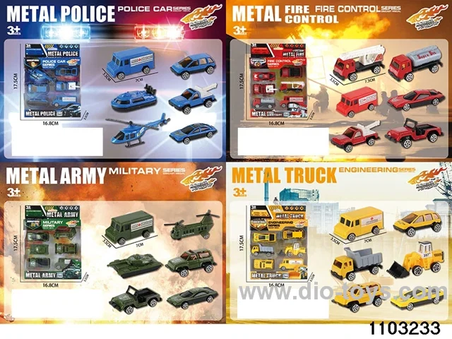 Alloy Car Set in window box
