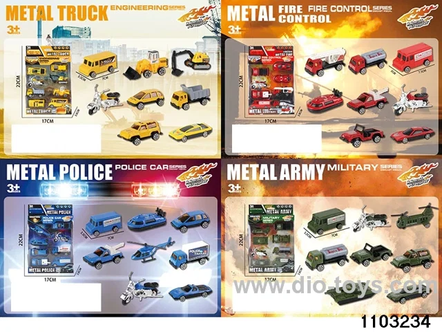 Alloy Car Set in window box