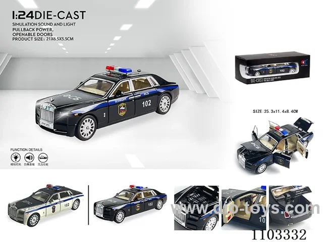 1:24 pull back alloy car W L/M