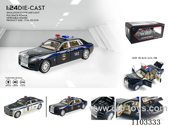 1:24 pull back alloy car W L/M