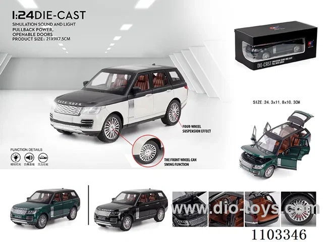 1:24 pull back alloy car W L/M