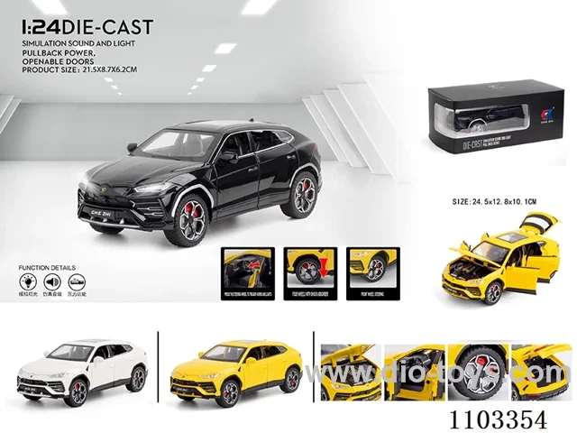 1:24 pull back alloy car W L/M