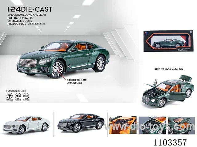 1:24 pull back alloy car W L/M
