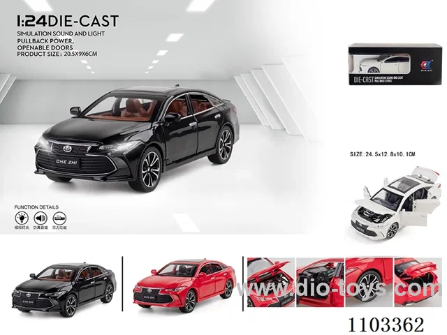 1:24 pull back alloy car W L/M