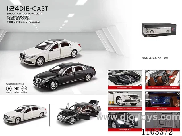 1:24 pull back alloy car W L/M