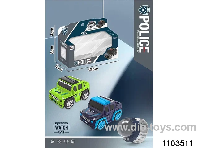 2.4G Alloy Watch RC Car with Lights (Rechargeable) in window box