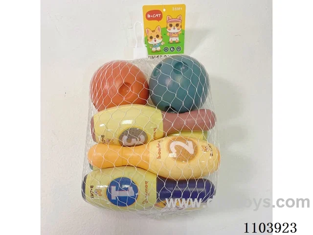 Bowling Set (6 bowling balls +2 round balls)