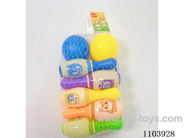 Bowling Set (10 bowling balls +2 round balls)