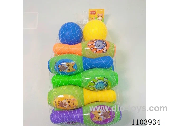 Large Bowling Set (10 bowling balls +2 round balls)