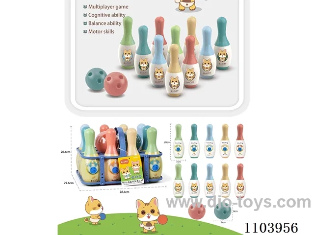 Portable bowling set