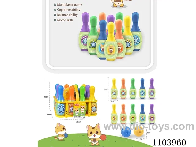 Portable bowling set
