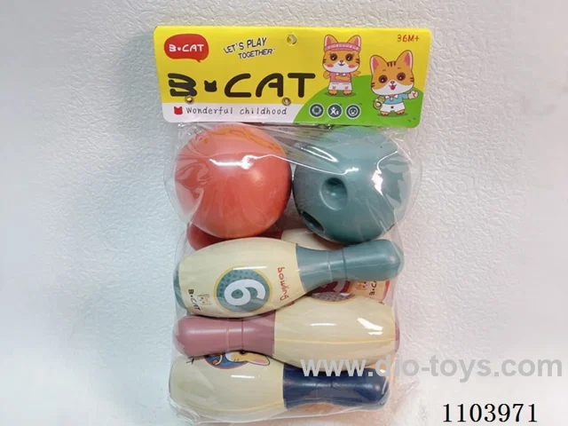 Bowling Set (6 bowling balls +2 round balls)