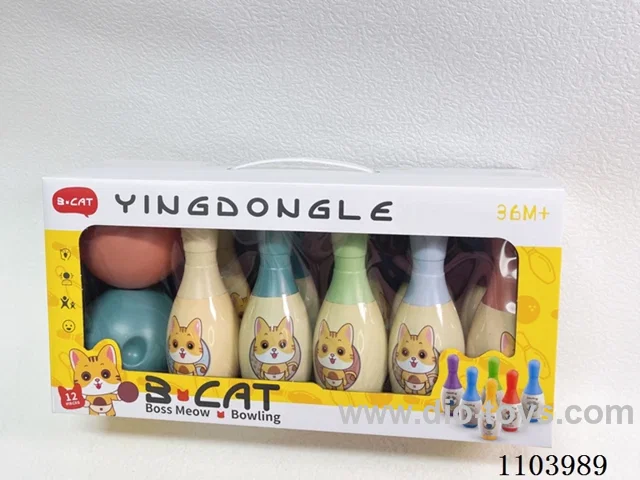 Bowling Set (10 bowling balls +2 round balls)
