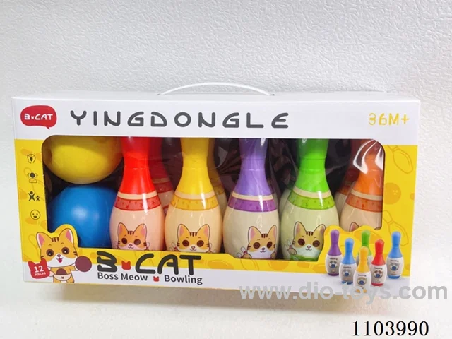 Bowling Set (10 bowling balls +2 round balls)