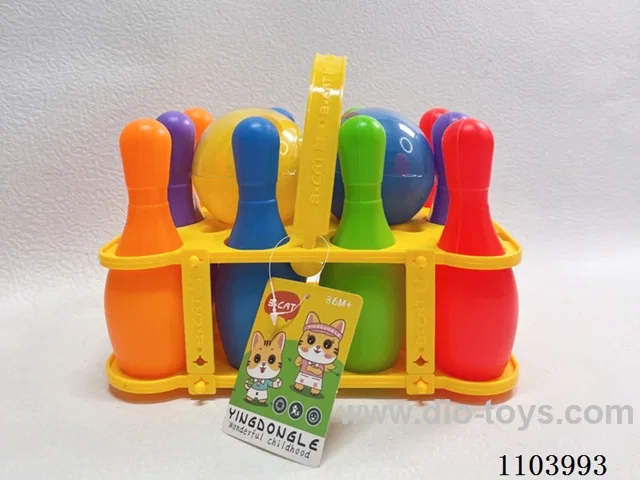 Small portable bowling set
