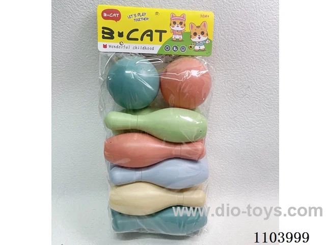 Bowling Set (10 bowling balls +2 round balls)