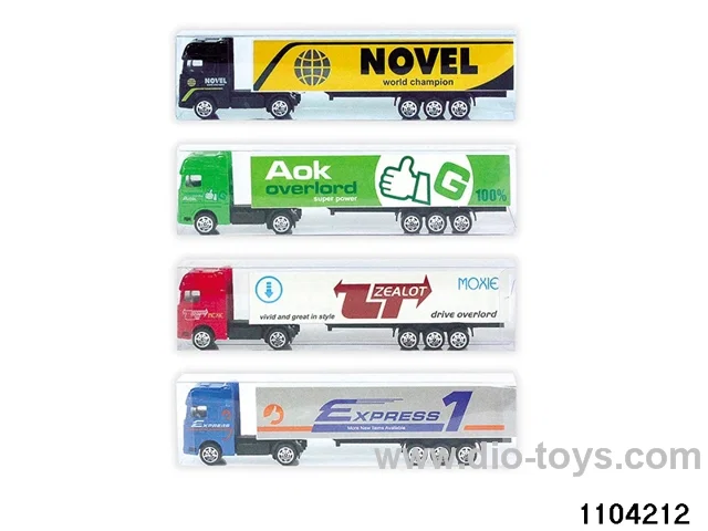 European style container truck in PVC box