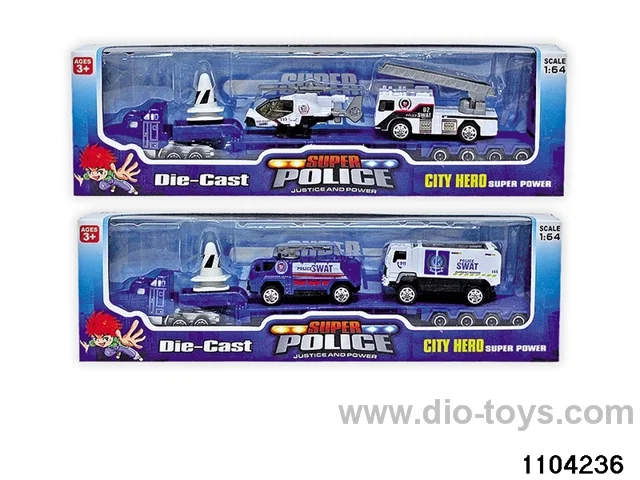 Alloy Slide Police Combo in window box