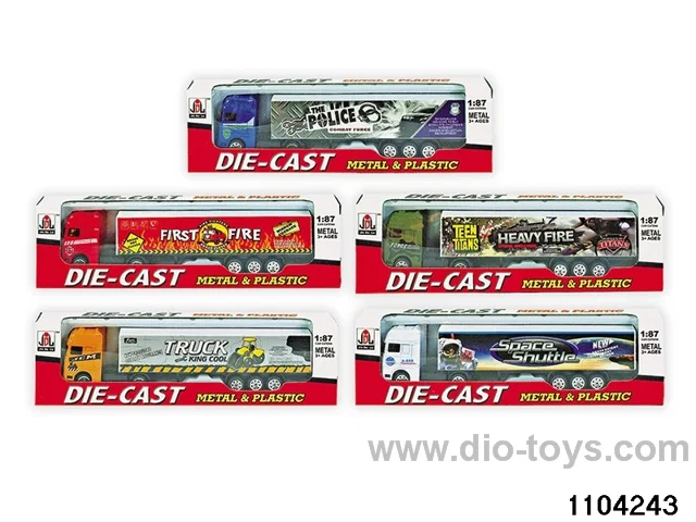 Alloy Skidding Container Car in window box