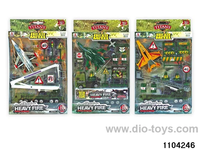 Military groupings in window box