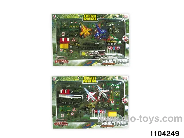 Military groupings in window box