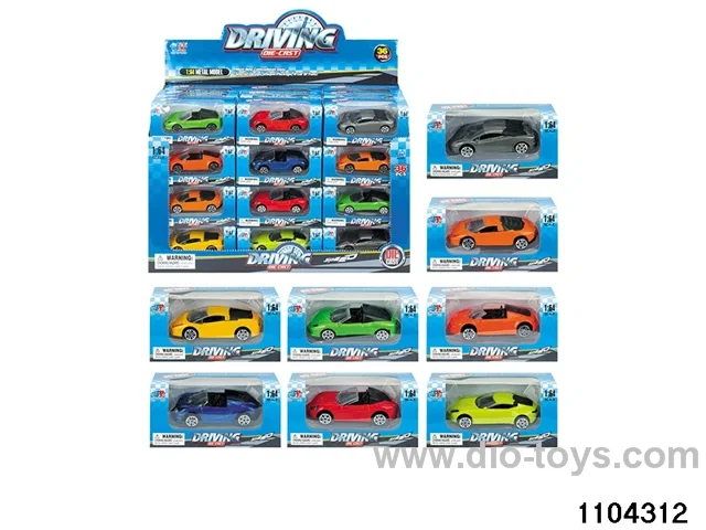 1:64 Simulation sports car in display box