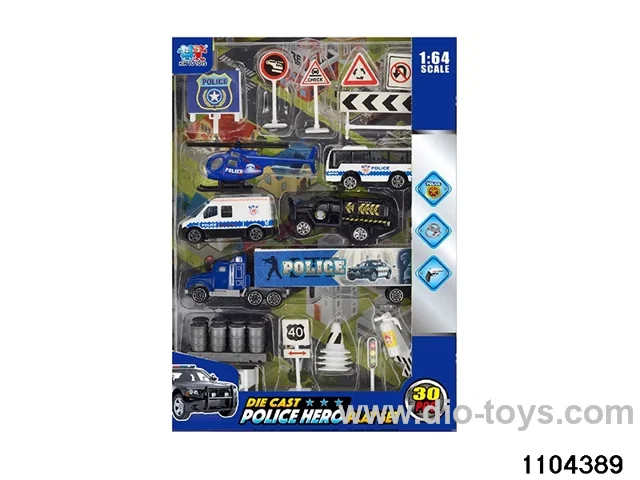 30pcs Police Combination in window box