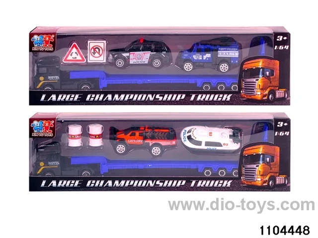 European head police trailer in window box