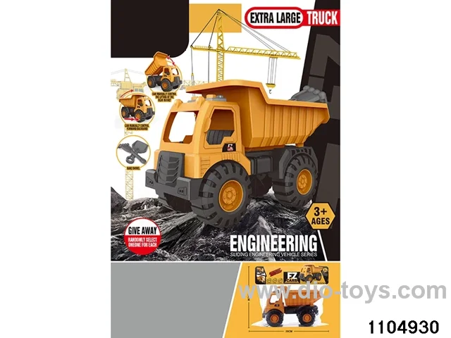 sliding engineering vehicles in PP bag with header