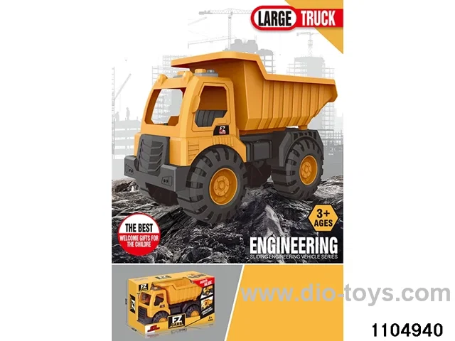 sliding engineering vehicles in window box