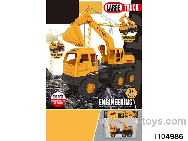 sliding engineering vehicles in PP bag with header