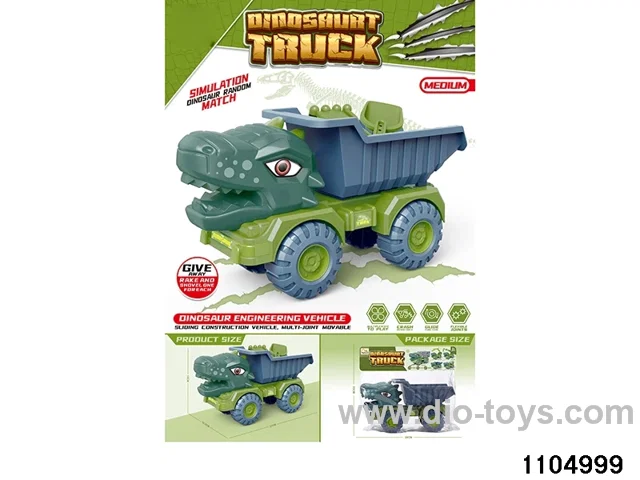 sliding engineering vehicles in PP bag with header