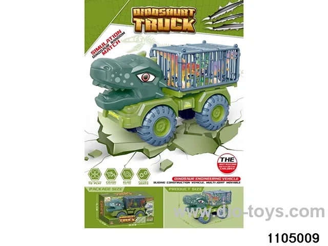 sliding engineering vehicles in window box