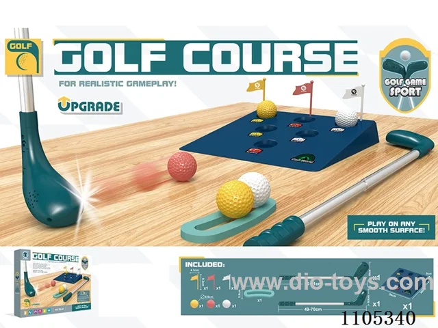 Golf ball with retractable club