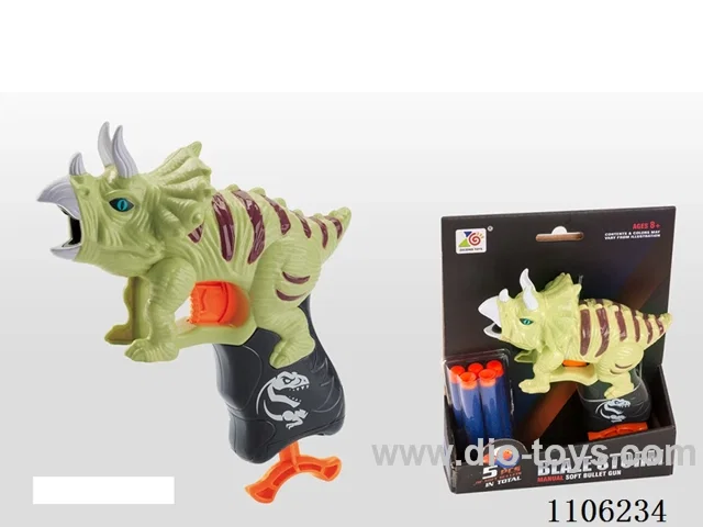 Triceratops Soft Bullet Gun (5 bullets)