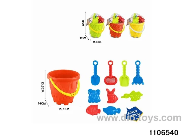 10pcs beach toy in Net bag
