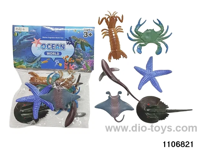 Marine Animal Set in PP bag with header