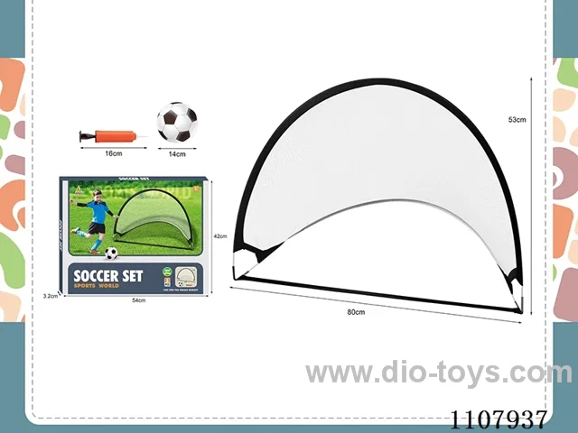 Single soccer gate set