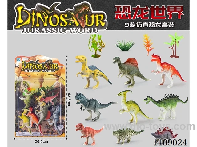 10 simulated dinosaurs
