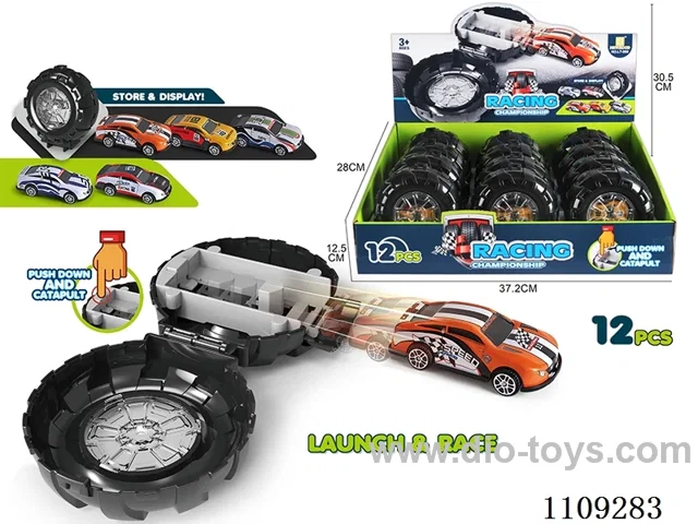 Tire storage ejector car