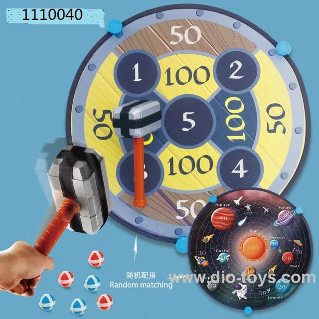 Hammer with dart set in color box