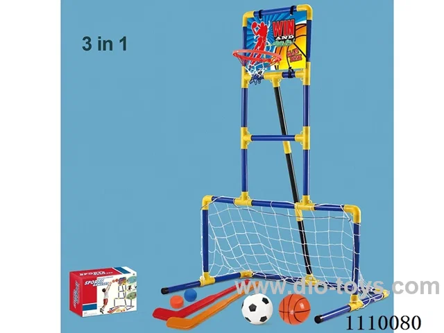 3-in-1 hockey set sports toy
