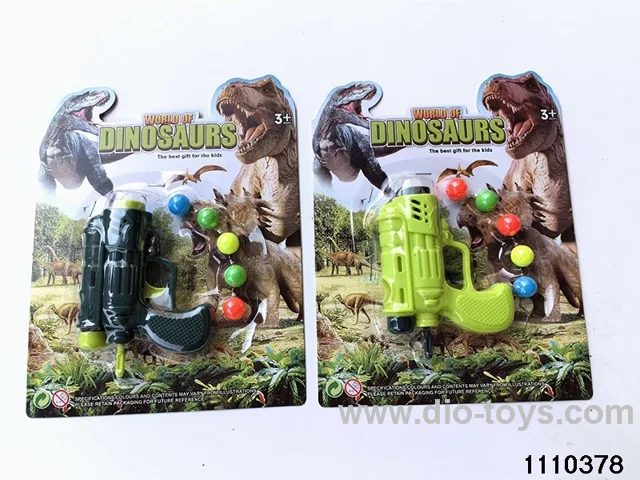 Dinosaur softball ping pong gun