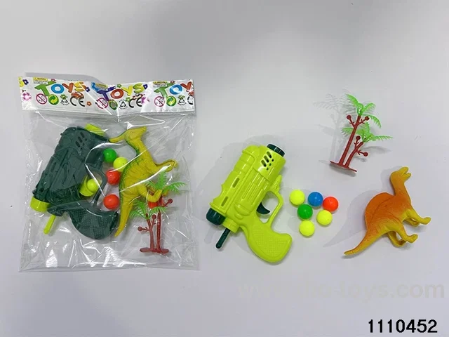 Ping Pong Gun + Dinosaur Set