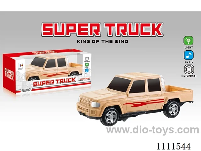 Electric universal simulation pickup truck with lights and music