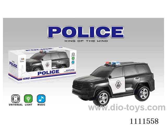 Electric universal simulation Toyota off-road police car with lights and music