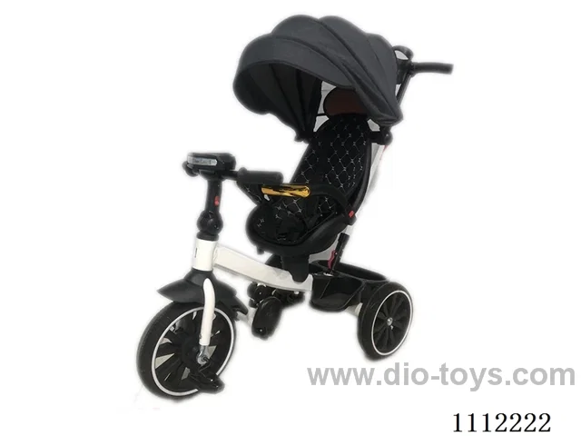 Children's trolley golden feather, light gray, dark green, dark gray