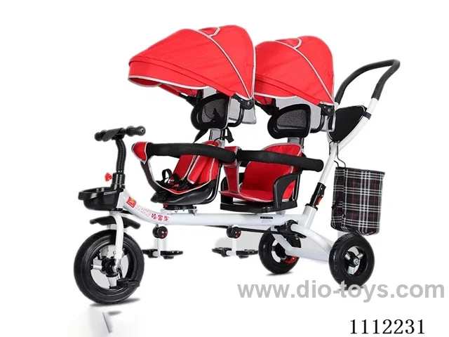 Double folding luxury Children's Trolley (Titanium empty wheel)