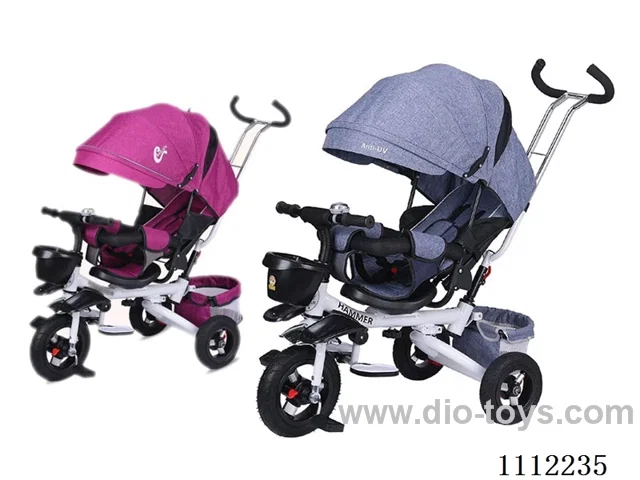 Children's trolley 10 "front 8" back - Titanium empty wheel (with clutch)